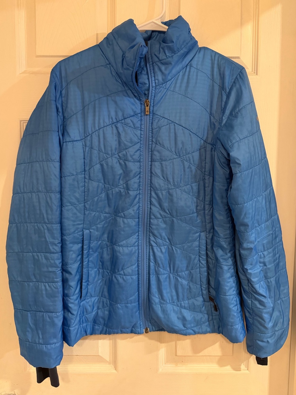 Columbia Light Blue Quilted Puffer Jacket